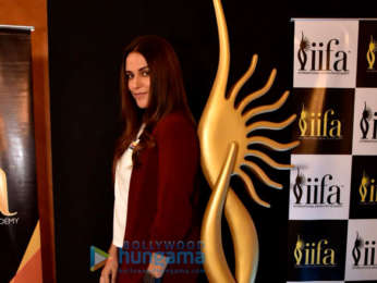 Riteish Deshmukh, Neha Dhupia and Vicky Kaushal arrive for the IIFA voting session