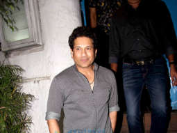 Sachin Tendulkar snapped at his birthday party at Olive