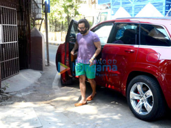Saif Ali Khan spotted at dubbing studio in Bandra