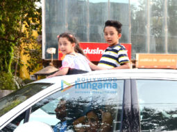 Sanjay Dutt’s kids snapped in Bandra