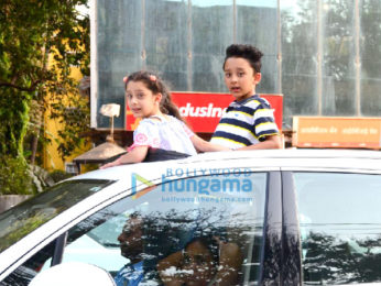 Sanjay Dutt's kids snapped in Bandra