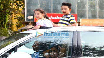 Sanjay Dutt’s kids snapped in Bandra