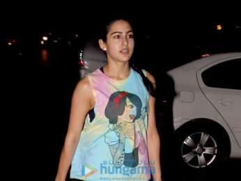Sara Ali Khan spotted after her gym session