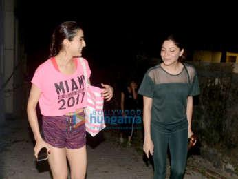 Sara Ali Khan spotted after her gym session in Bandra