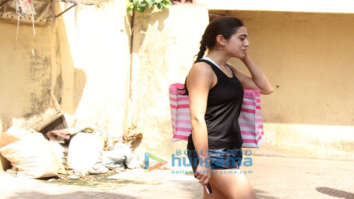 Sara Ali Khan snapped outside her gym