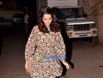 Shraddha Kapoor snapped after a dubbing session in Juhu