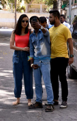 Shraddha Kapoor snapped near her home post a dubbing session