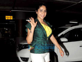 Singer Neha Bhasin snapped at Mumbai airport as she returns from Goa