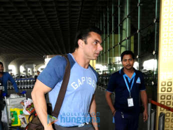 Sohail Khan and Shreyas Talpade snapped at the airport