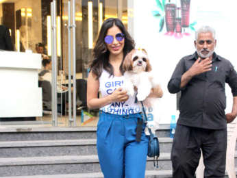 Sophie Choudry spotted at Dessange salon in Bandra