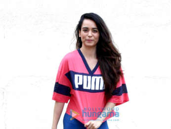 Soundarya Sharma spotted at a post workout session in Andheri