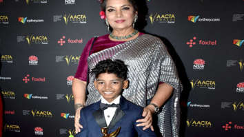 Sunny Pawar snapped receiving an award
