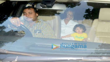 Taimur Ali Khan snapped grandma Babita Kapoor’s home at Khar