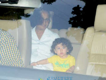 Taimur Ali Khan snapped grandma Babita Kapoor's home at Khar