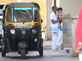 Taimur Ali Khan spotted at Amrita Arora's house
