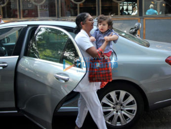 Taimur Ali Khan spotted at play school in Bandra