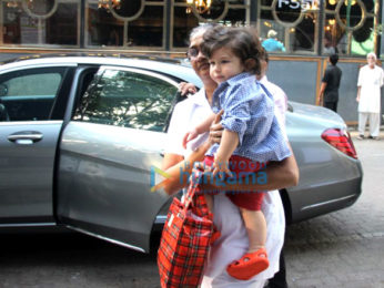 Taimur Ali Khan spotted at play school in Bandra