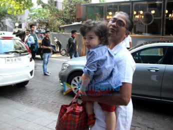 Taimur Ali Khan spotted at play school in Bandra