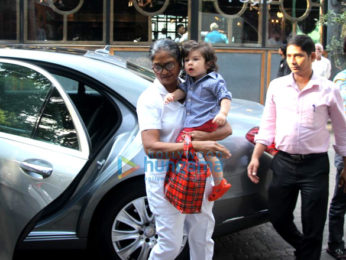 Taimur Ali Khan spotted at play school in Bandra