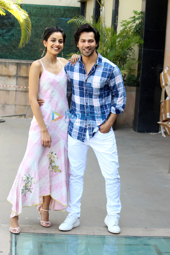 Varun Dhawan and Banita Sandhu at Novotel, Juhu for October interviews Varun Dhawan and Banita Sandhu at Novotel, Juhu for October interviews