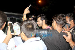 Varun Dhawan snapped at the gym