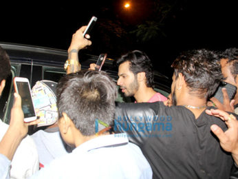 Varun Dhawan snapped at the gym