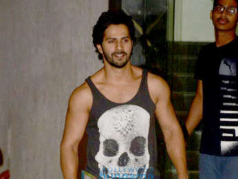 Varun Dhawan snapped outside the gym in Khar