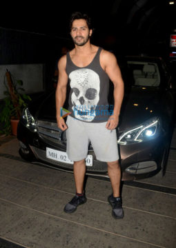Varun Dhawan snapped outside the gym in Khar