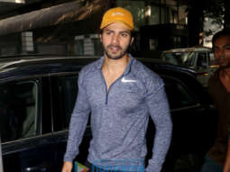 Varun Dhawan spotted at the gym in Bandra