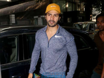 Varun Dhawan spotted at the gym in Bandra