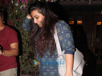 Vidya Balan spotted at Nut Craker restaurant in Bandra