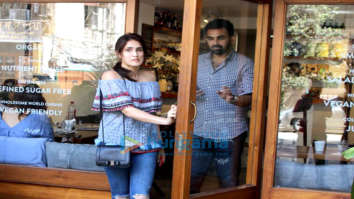 Zahir Khan and Sagarika Ghatge spotted at a suburban restaurant