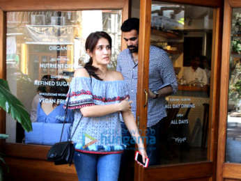 Zahir Khan and Sagarika Ghatge spotted at a suburban restaurant