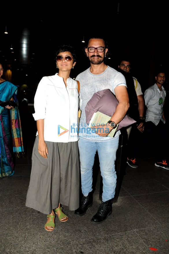 aamir khan kiran rao and others snapped at the airport 1