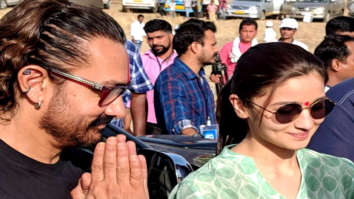 Aamir Khan and Alia Bhatt snapped in Latur for Paani Foundation