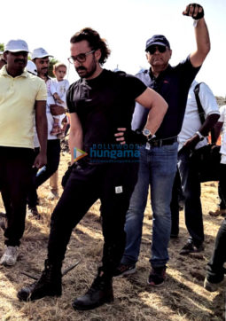Aamir Khan and Alia Bhatt snapped in Latur for Paani Foundation
