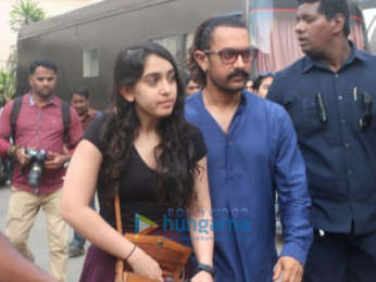 Aamir Khan snapped with his daughter Ira in Mumbai