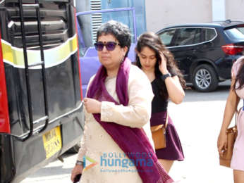 Aamir Khan's ex wife Reena Dutta snapped with her daughter Ira at a studio in Mumbai