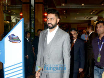 Abhishek Bachchan snapped at Pro Kabaddi League press conference