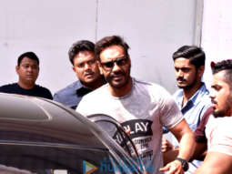 Ajay Devgn snapped on his film sets