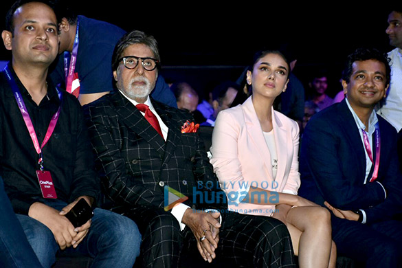 amitabh bachchan and aditi rao hydari snapped at the launch of one plus 6 1
