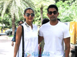 Amrita Arora snapped with her husband at Yauatcha in BKC