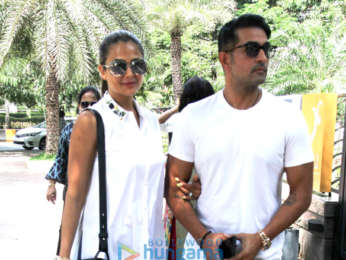 Amrita Arora snapped with her husband at Yauatcha in BKC