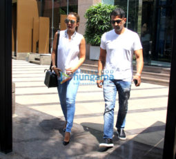 Amrita Arora snapped with her husband at Yauatcha in BKC