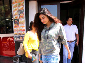 Athiya Shetty and Anshula Kapoor snapped at Bastian in Bandra