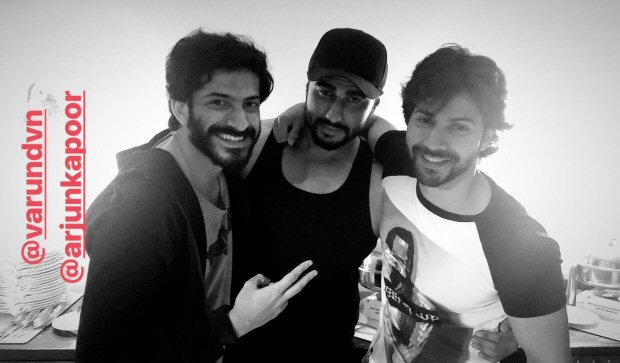BROMANCE ALERT: Arjun Kapoor, Varun Dhawan and Harshvardhan Kapoor hang out together