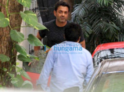 Bobby Deol dubs for Race 3 at Sunny Super Sound in Mumbai