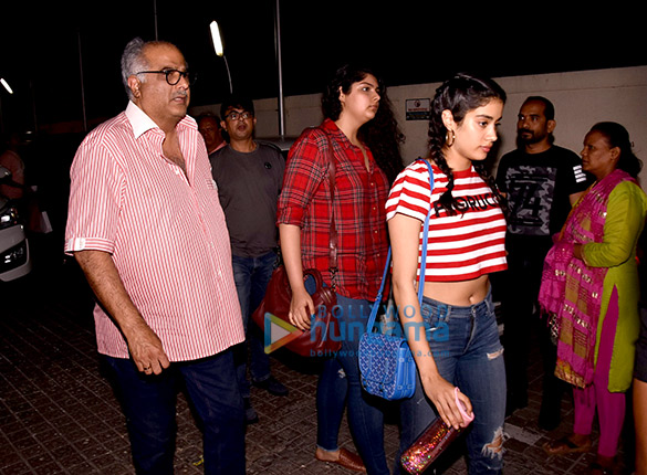 Boney Kapoor, Janhvi Kapoor, Huma Qureshi and Kartik Aaryan snapped at PVR Juhu Boney Kapoor, Janhvi Kapoor, Huma Qureshi and Kartik Aaryan snapped at PVR Juhu