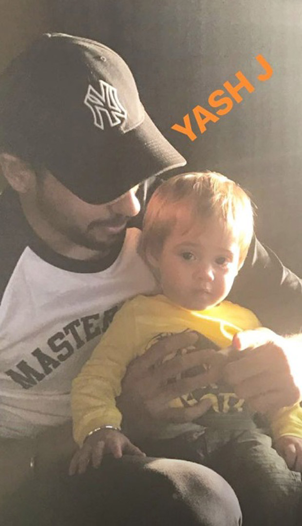 CUTIE ALERT: Sidharth Malhotra strikes a pose with Karan Johar's baby boy Yash Johar