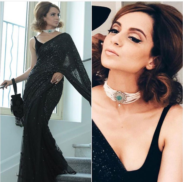 Cannes 2018: Kangana Ranaut weaves BLACK MAGIC in Sabyasachi and winged eyes!
